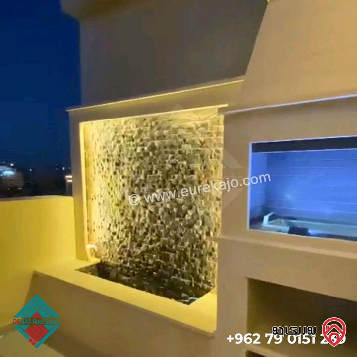 روف مفروش مميزمساحة 80م  للايجار في عمان - الجاردنز شارع المدينة المنورة 