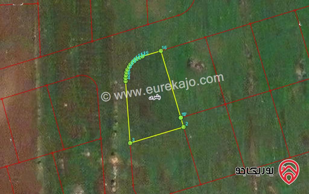 قطعة ارض مساحة 636م للبيع في اربد - بشرى شرق طريق عمان وشرق اشارة بردى