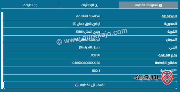 قطعة أرض مساحة 500م للبيع في البيضاء - منطقة أحد