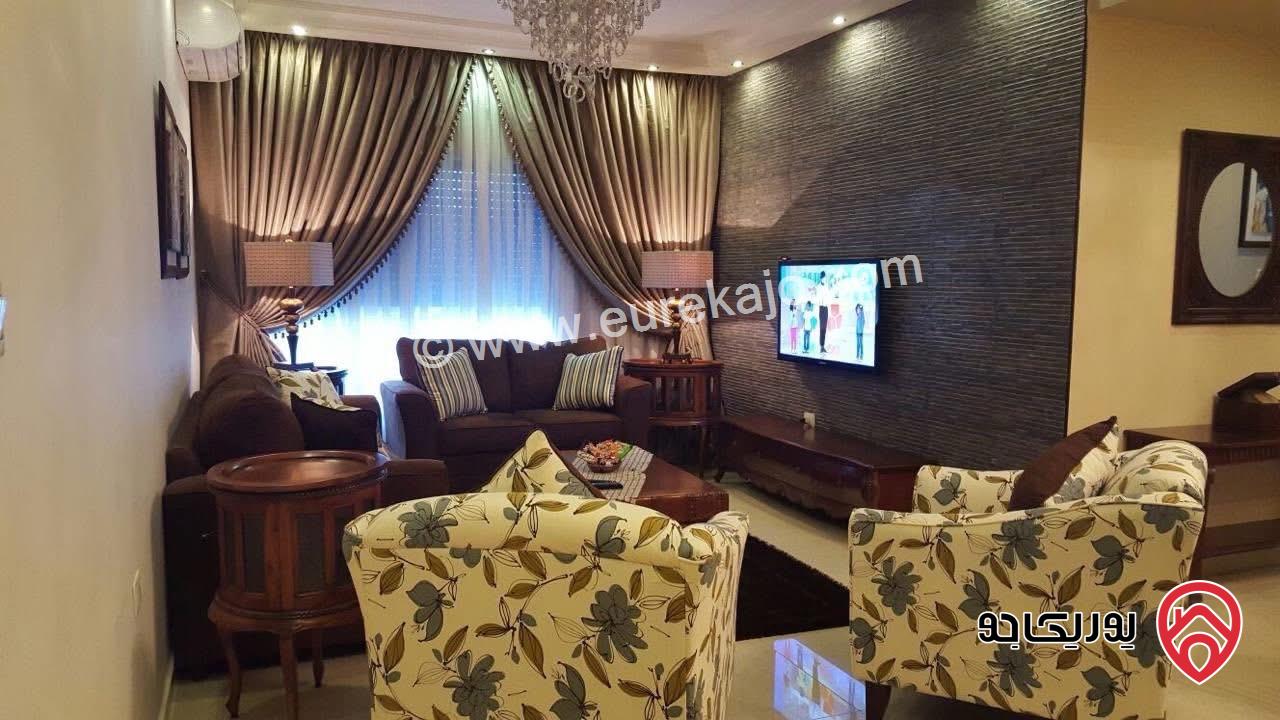 شقة مفروشة مساحة 120م طابق ثالث للايجار في عمان - عبدون