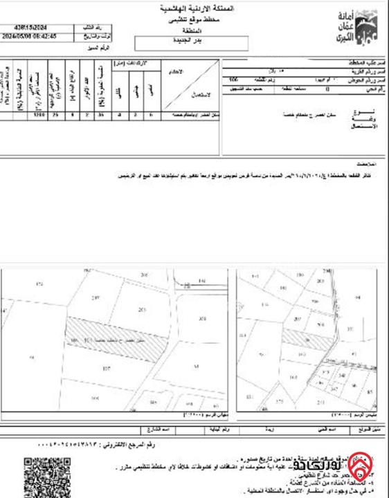 أرض مساحة 4 دونم و 600م للبيع من اراضي غرب عمان - بلال