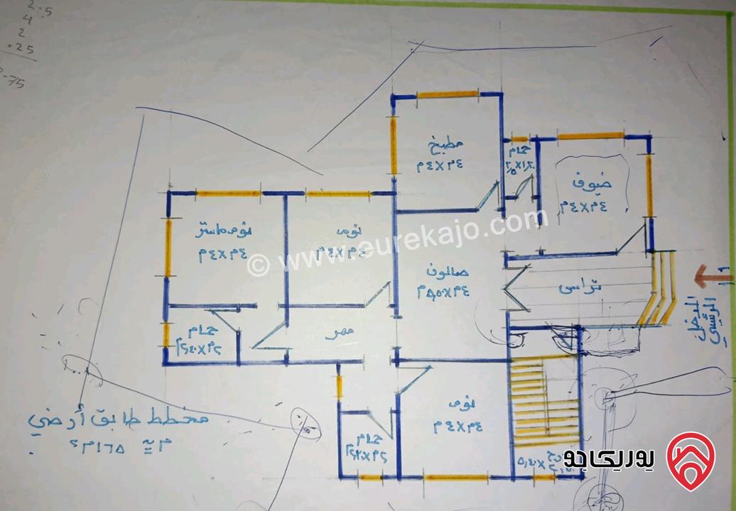 قطعة ارض مساحة 383م للبيع في اربد - ملكا