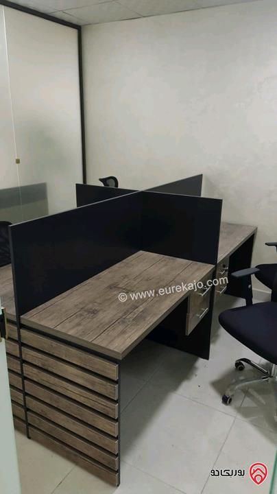 مكتب مفروش مساحة 47م للبيع بالاقساط في عمان - خلدا شارع الجاردنز بالقرب من اشارة العساف وبالقرب من المستشفى السعودي 