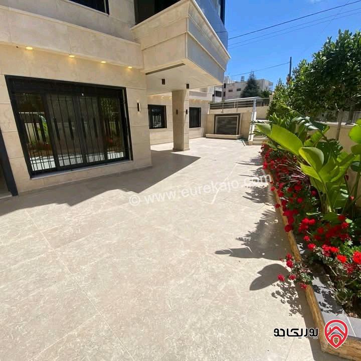 شقة ارضية مساحة 200م داخلي و 150م خارجي للبيع في عمان - حي الصحابة