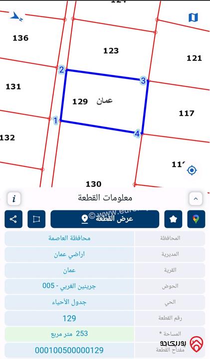 عمارة على أرض 250م للبيع في عمان - جبل النزهة