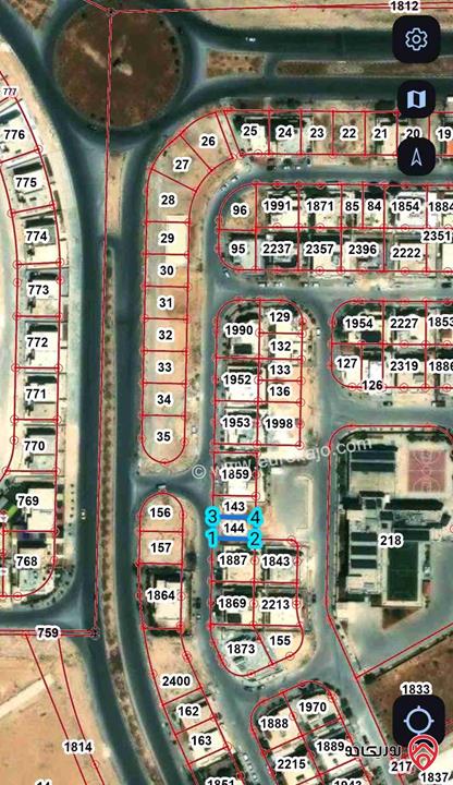 قطعة ارض سكنية مساحة 400م للبيع في الزرقاء - مدينة الشرق