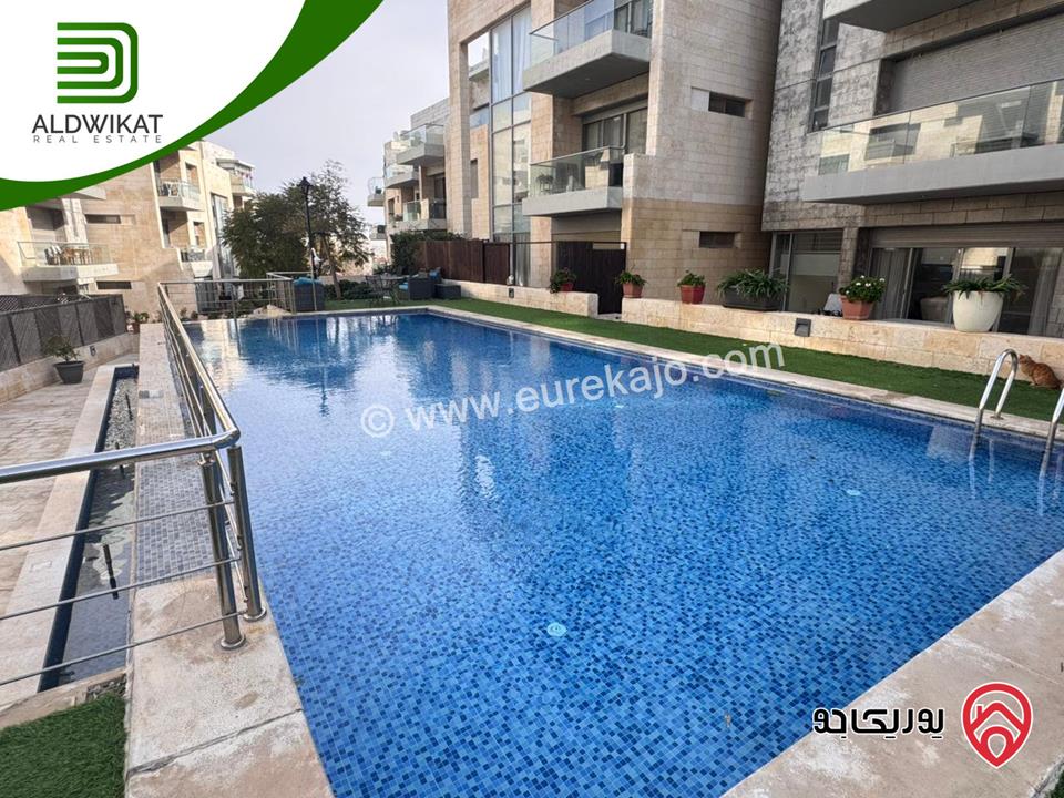 شقة طابق ثاني ضمن كومباوند مفروشة للايجار في عمان - عبدون المساحة 110م موقع اطلالة مميز