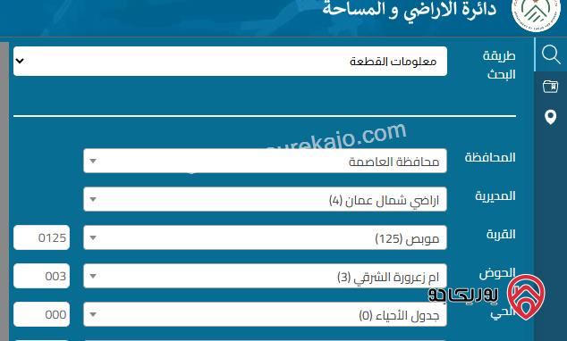 ارض زراعية مساحة 2880م للبيع في عمان - موبص شارع الاردن 