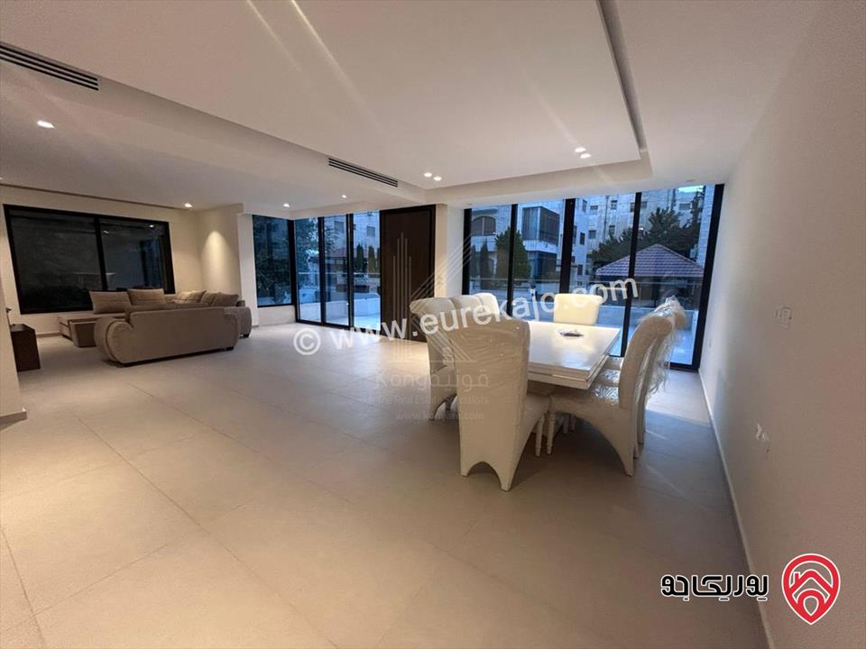 شقة مفروشة فاخرة أرضية مساحة 180م للايجار في عمان - عبدون