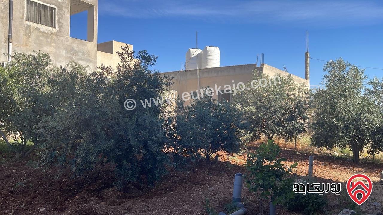 منزل مستقل مساحة 430م على أرض 1 دونم مفروز بناء جديد تشطيبات حديثه بئر ماء ملحق تسويه وعمدان مسطح 180 متر قيد التجهيز للبيع في الرمثا - الطرة