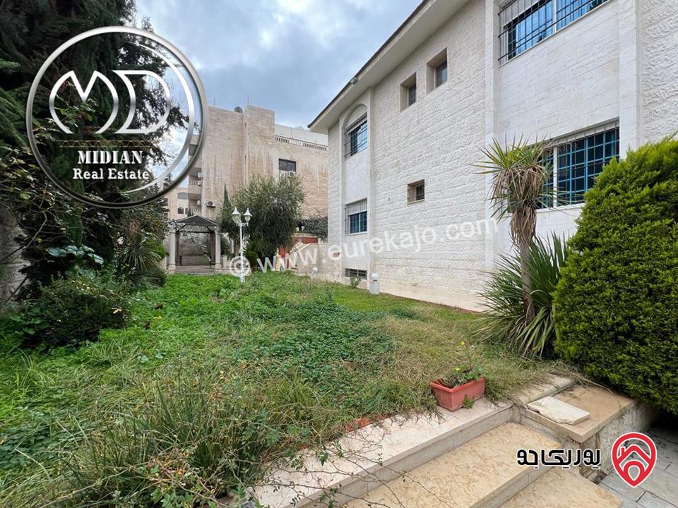 فيلا مستقلة فارغة أو مفروشة للايجار في عمان - ام السماق مساحة 750م مع تراسات و حدائق تصلح تجاري أو روضة أو حضانة