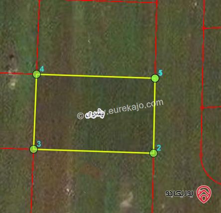 ارض 580م للبيع في اربد - من اراضي بشرى ضمن حوض المجوز 