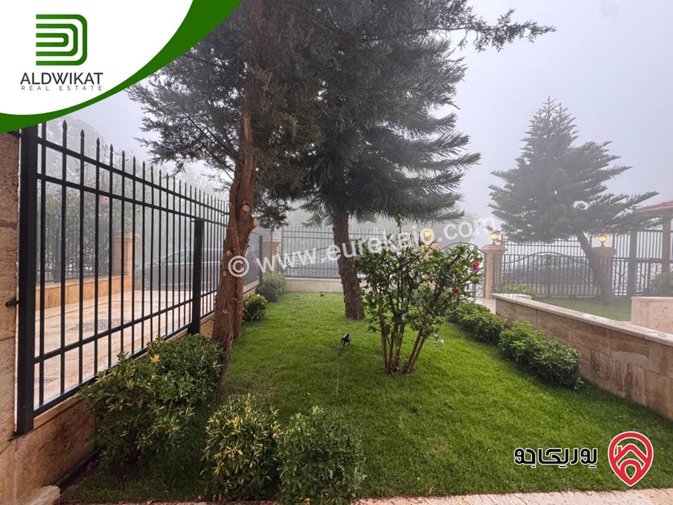 شقة فاخره ارضية للايجار في عمان - دير غبار مساحة البناء 280م ومساحة الحديقة 100م والترس 150م موقع مميز تصلح للسفارات والهيئات الدبلوماسية