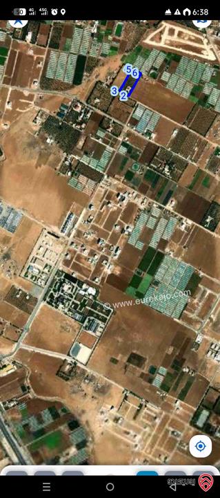 أرض مساحة 10 دونم للبيع في جنوب عمان - الطنيب حوض العيادات