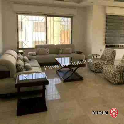 شقة مفروشة ديلوكس طابق ثالث مساحة 220م للايجار في عمان - عبدون