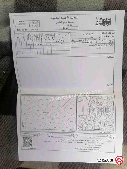 شقة مساحة 81م طابق ثاني للبيع في عمان - جبل الحسين نزول الصناعة  