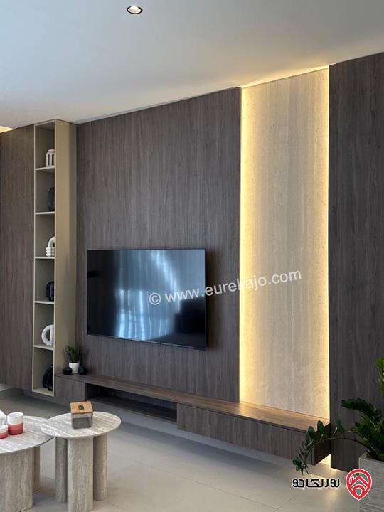 Fully furnished luxury ground floor apartment 100 Sqm for rent in Amman – North Abdoun