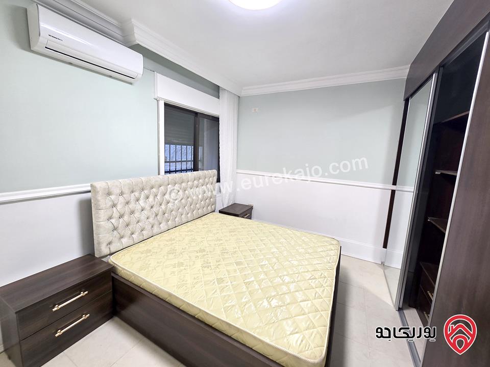 شقه ارضية مفروشة فرش جديد مساحة 150م مع تراس واسع 100م للايجار في عمان - الرابية