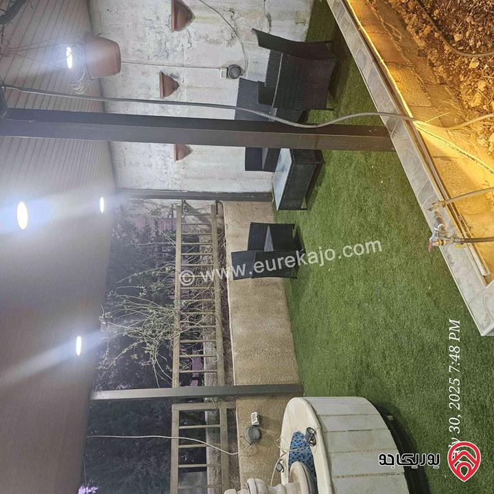 شقة مميزة شبه أرضية مساحة 150م داخلي و 80م خارجي للبيع في عمان - ضاحية الرشيد من المالك مباشرة