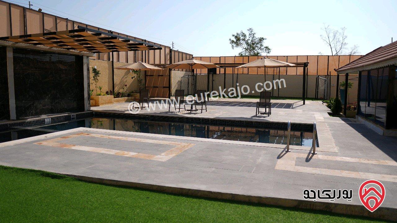 مزرعة مساحة الأرض 1 دونم والبناء 85م للبيع في البحر الميت - الشونة الجنوبة 