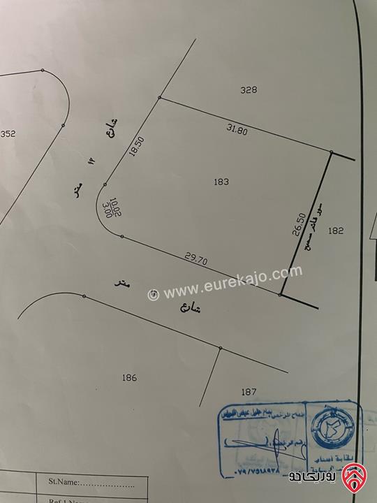 أرض مساحة 901م للبيع في عمان - ضاحية النخيل خلف قرية النخيل
