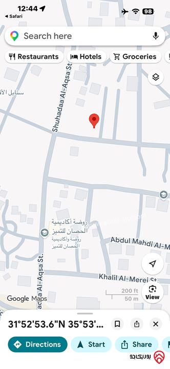 أرض مساحة 555م للبيع في عمان - البنيات