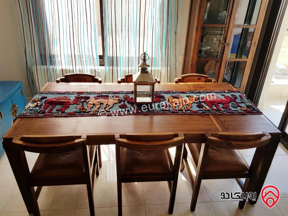 شقة مفروشة طابق ثالث مساحة 185م للايجار في عمان - ضاحية النخيل 