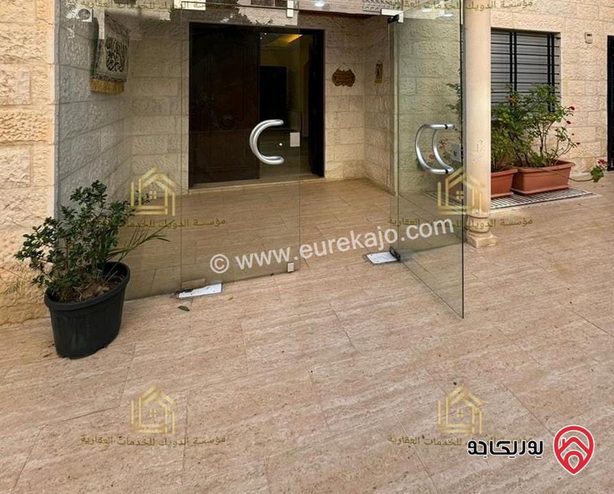 شقة سوبر ديلوكس شبه أرضية مساحة 230م داخلي و 200م خارجي للايجار في عمان - خلدا