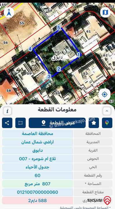 فيلا طابقين مساحة 380م على أرض 823م للبيع في عمان - دابوق