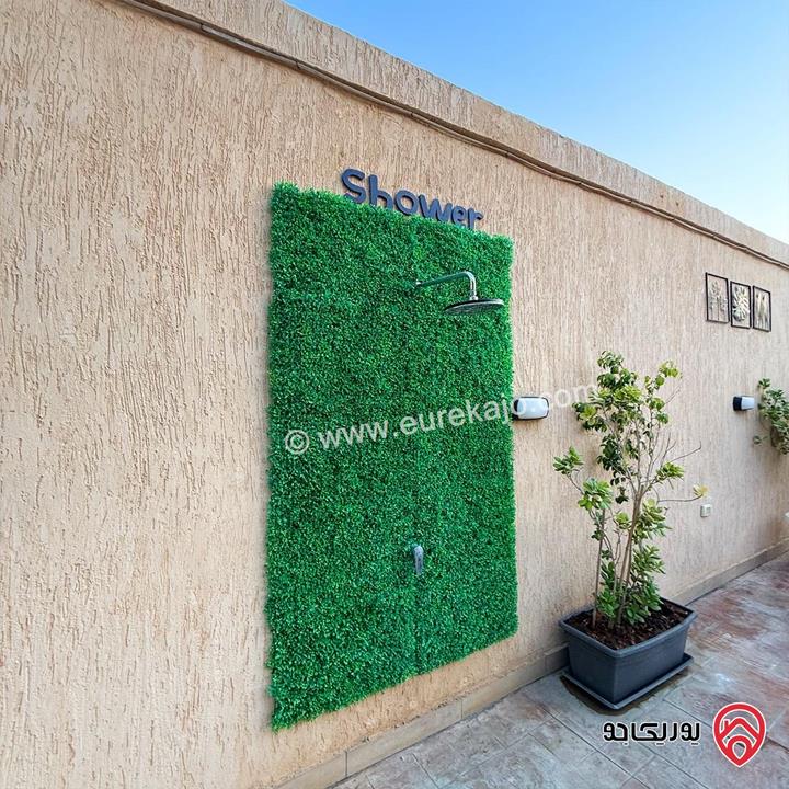 شاليه/مزرعة مساحة الأرض 400م والبناء 200م للبيع في البحر الميت - جوفة الكفرين