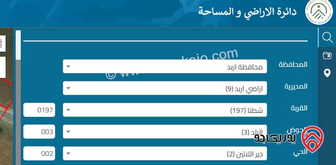 أرض مساحة 1 دونم سكنية للبيع في اربد - شطنا بجانب كنيسة اللاتين