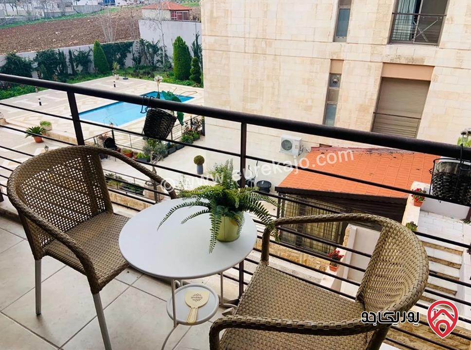 شقة مفروشة طابق أول مساحة 100م للايجار في عمان - عبدون