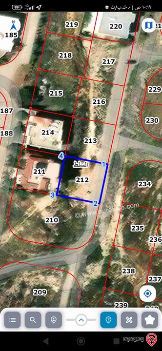 ارض مساحة 500م للبيع في السلط حوض ابو تينة اسكان آسيا 