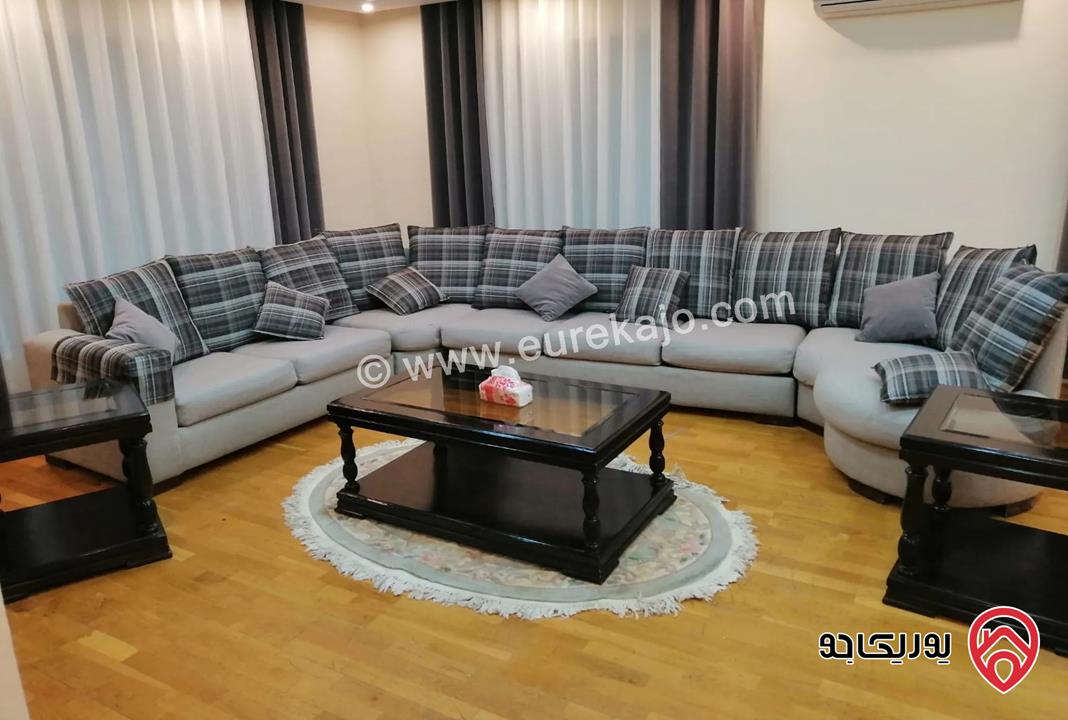 شقة مفروشة طابق أول مساحة 170م للايجار في عمان - عبدون