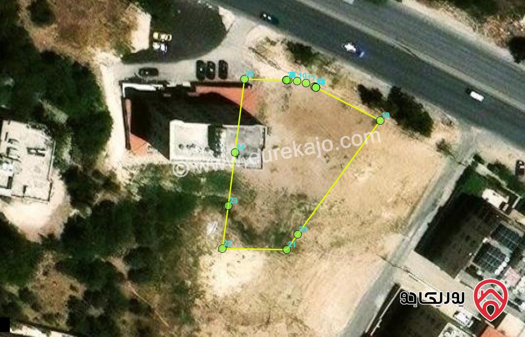 ارض مميزة مطلة على الشارع مساحتها 1136م للبيع من اراضي شمال عمان ام زويتينة حوض ظهر العين 