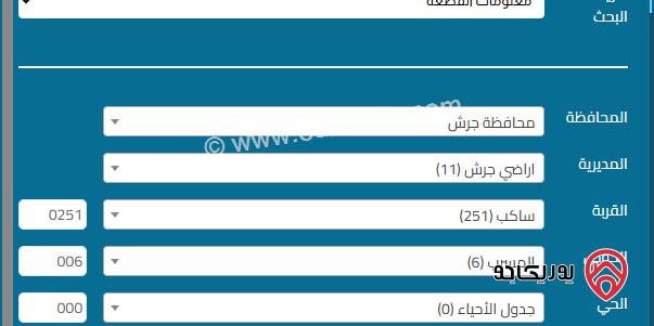 ارض سكنية مساحة 1500م للبيع في جرش - ساكب 	 
