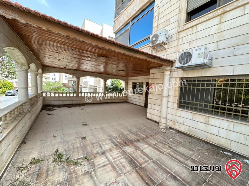 شقة أرضية مساحة 186م مع تراسات واسعة 140م للبيع في عمان - الجبيهة