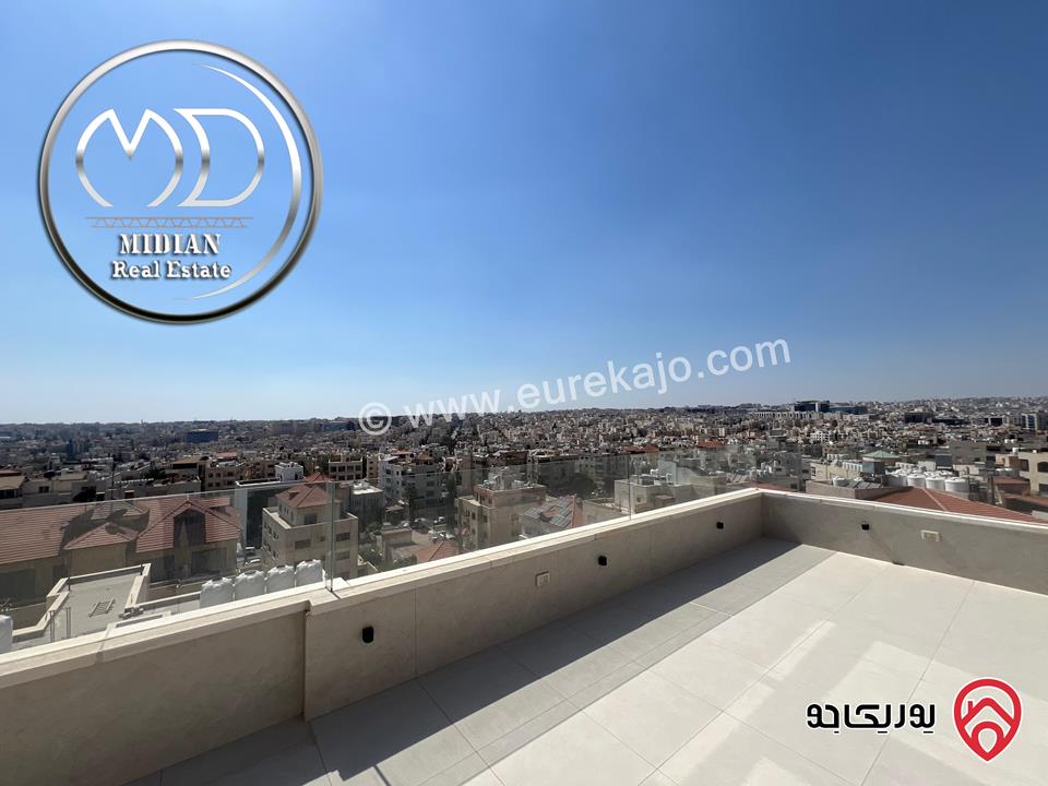 شقق دوبلكس جديدة للبيع في عمان - الرونق طابق اخير مع روف مساحات 220م & 245م مع تراسات تشطيبات فاخرة اطلالة جميلة