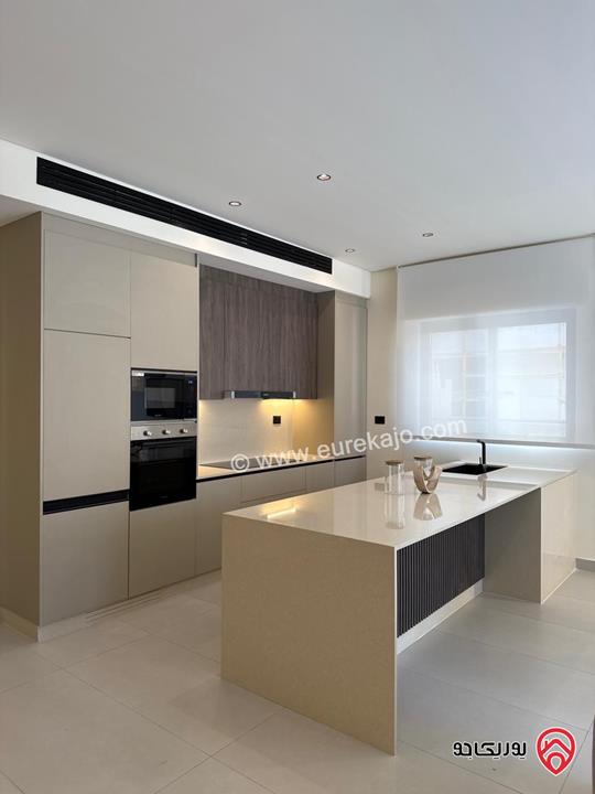 Fully furnished luxury ground floor apartment 100 Sqm for rent in Amman – North Abdoun