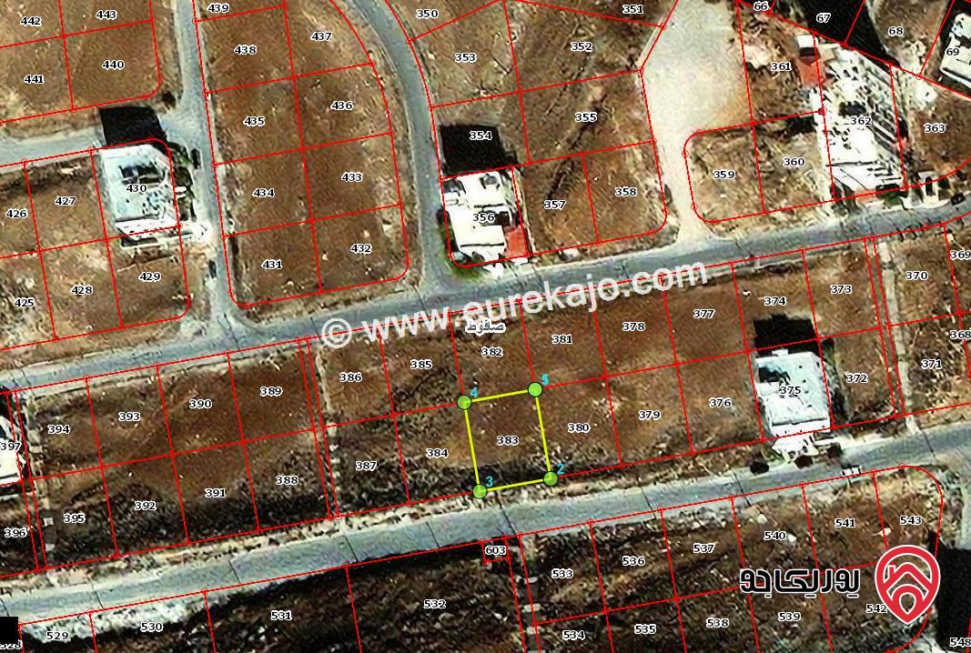 قطعة ارض مساحة 500م للبيع من اراضي شمال عمان صافوط من ضمن اسكان المهندسين