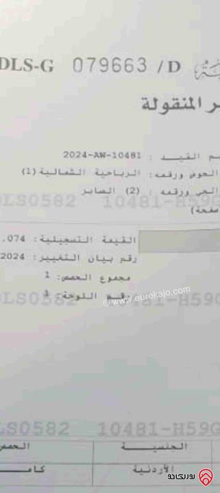  قطعة أرض مساحة 500م للبيع في غرب عمان -بلال خلف المدينة الطبية منطقة الرباحية ذات اطلالة