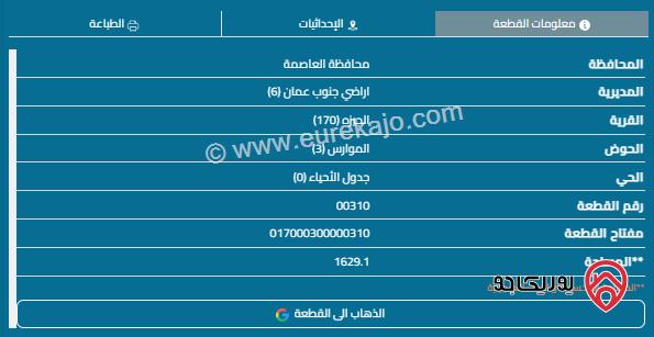 قطعة ارض مساحة 1615م للبيع في الجيزة 