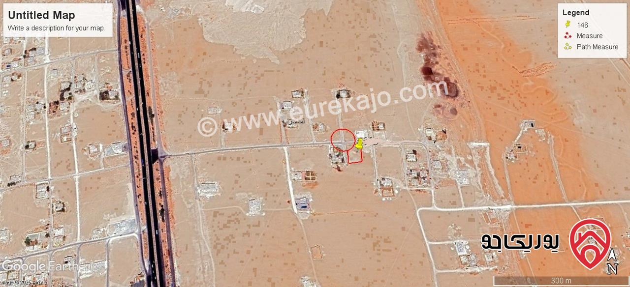 أرض سكنية مساحة 600م للبيع في عمان – طريق المطار / الجيزة قرب المتصرفية