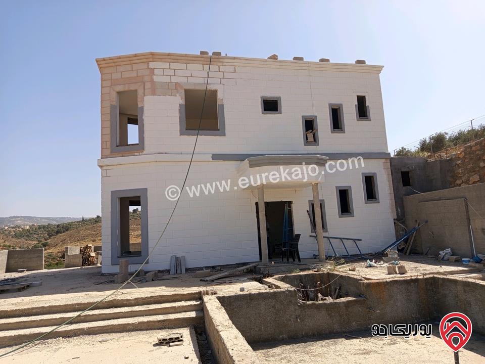 مزرعة تحت الانشاء مساحة الأرض 2 دونم و 283م والبناء 175م للبيع بداعي السفر في السلط - الصبيحي