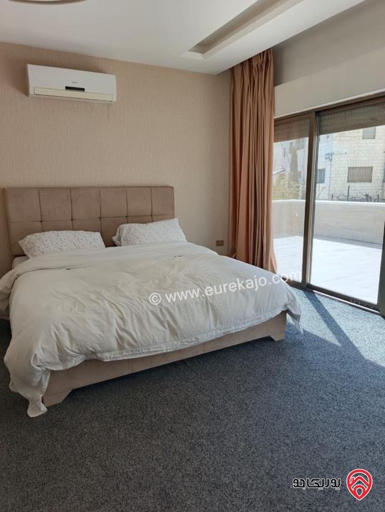 روووف مفروش طابق ثاني مساحة 150م داخلي و 200م خارجي للإيجار في عمان - عبدون الشمالي من المالك مباشرة