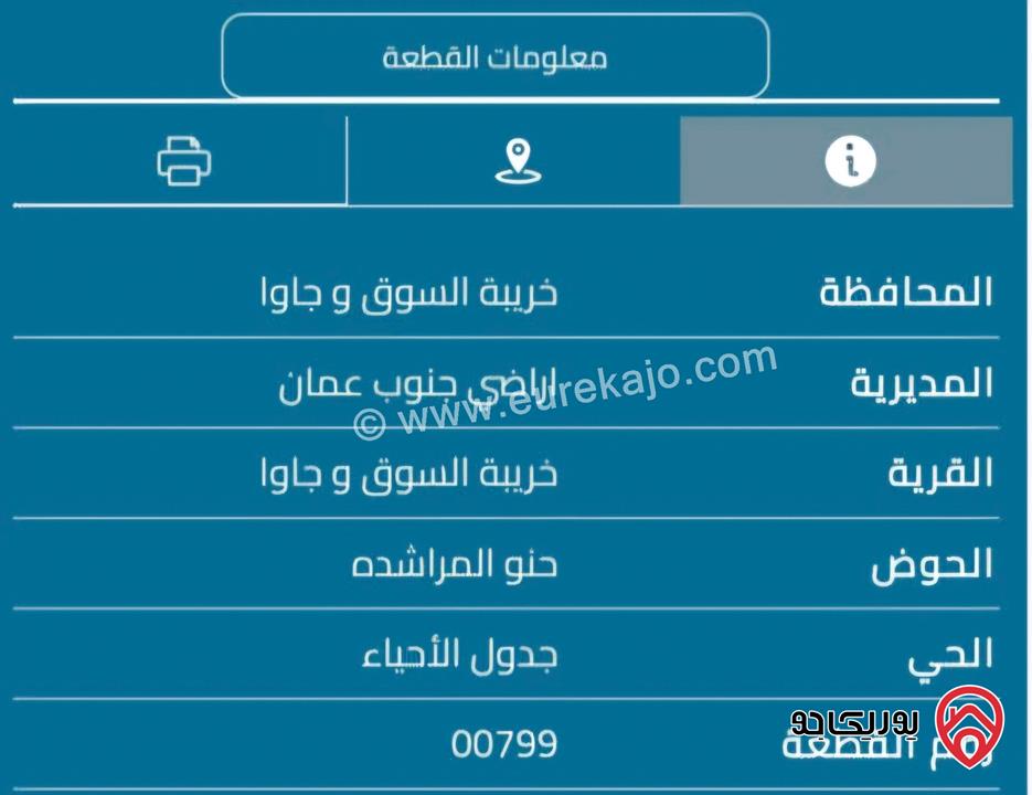 ارض مساحة 491م للبيع في عمان - جاوا 