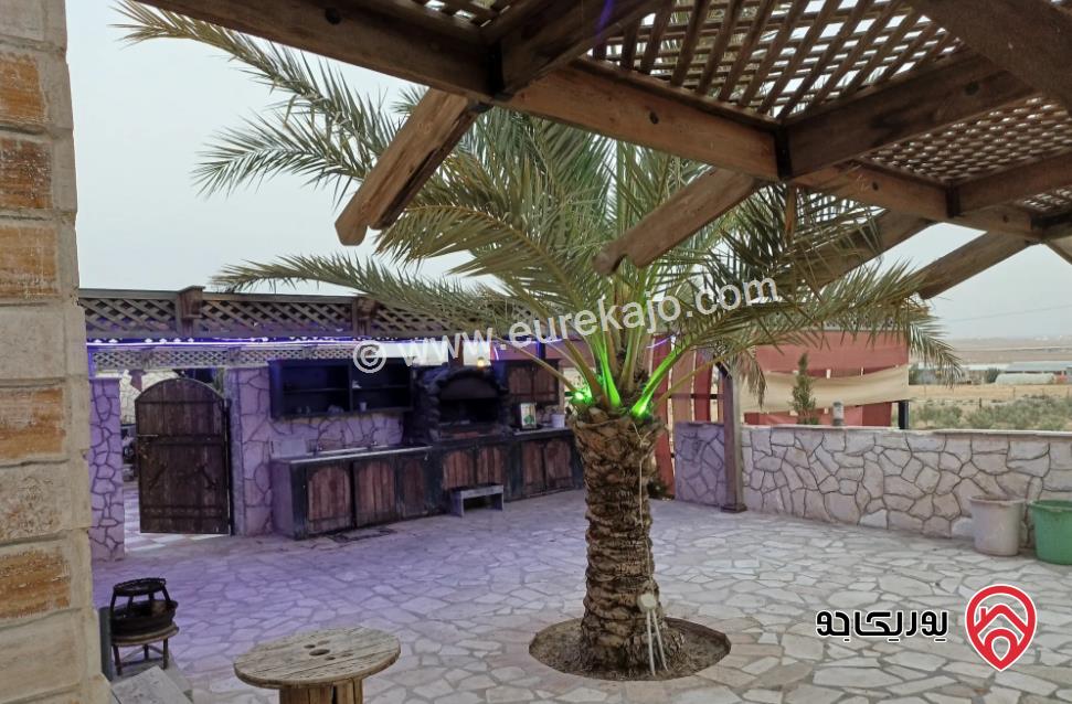 مزرعة مساحة الأرض 7000م والبناء 130م للبيع في المفرق - بلعما