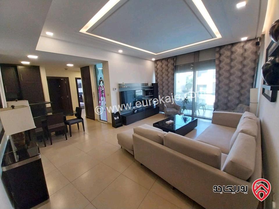 شقة مفروشة مساحة 120م مع مسبح للإيجار في عمان - عبدون 