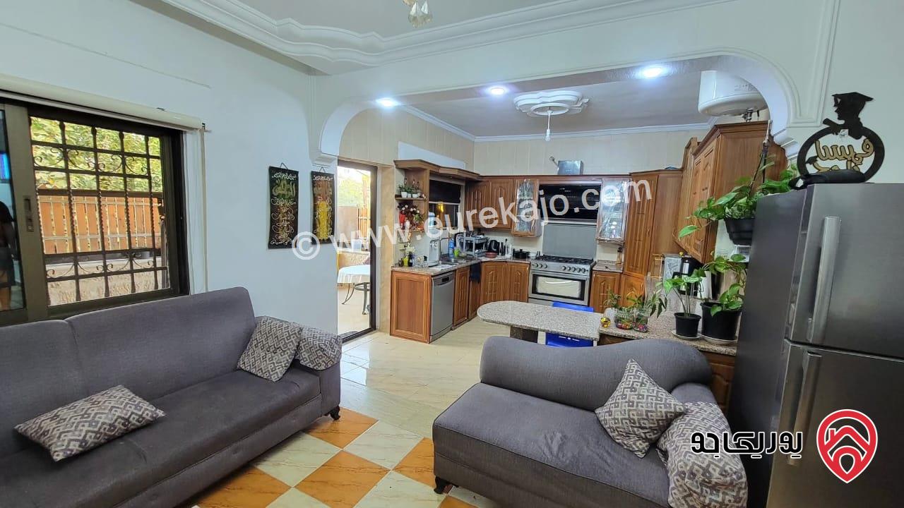 شقة أرضية مساحة 140م داخلي و 32م ترس للبيع في عمان - طبربور 