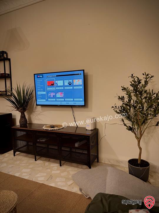 شقة مفروشة طابق ثالث مساحة 110م للايجار في عمان - اللويبدة جديد لم تسكن 